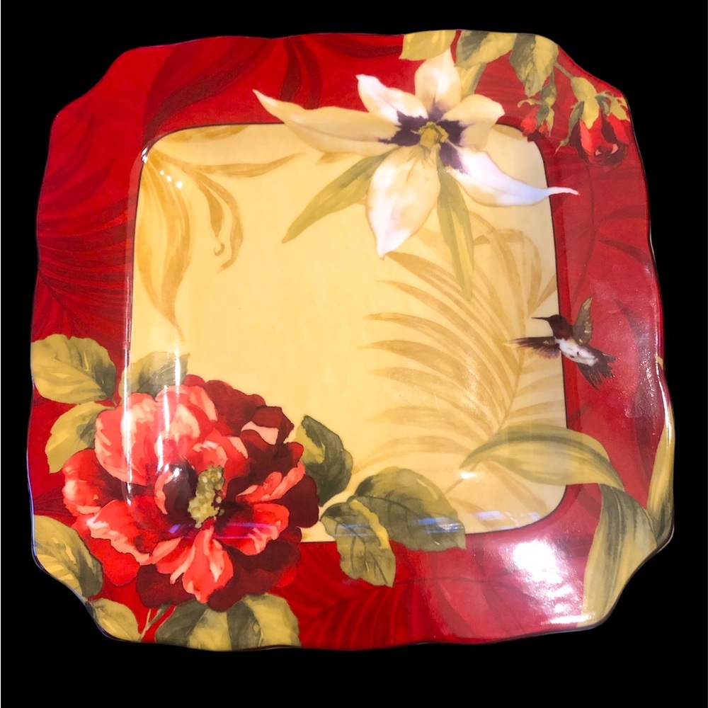 222 Fifth fine China hummingbird plate